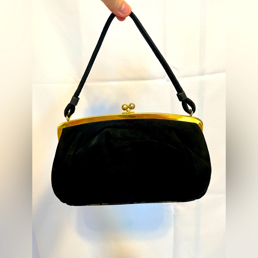 Vintage 1950’s black handbag
